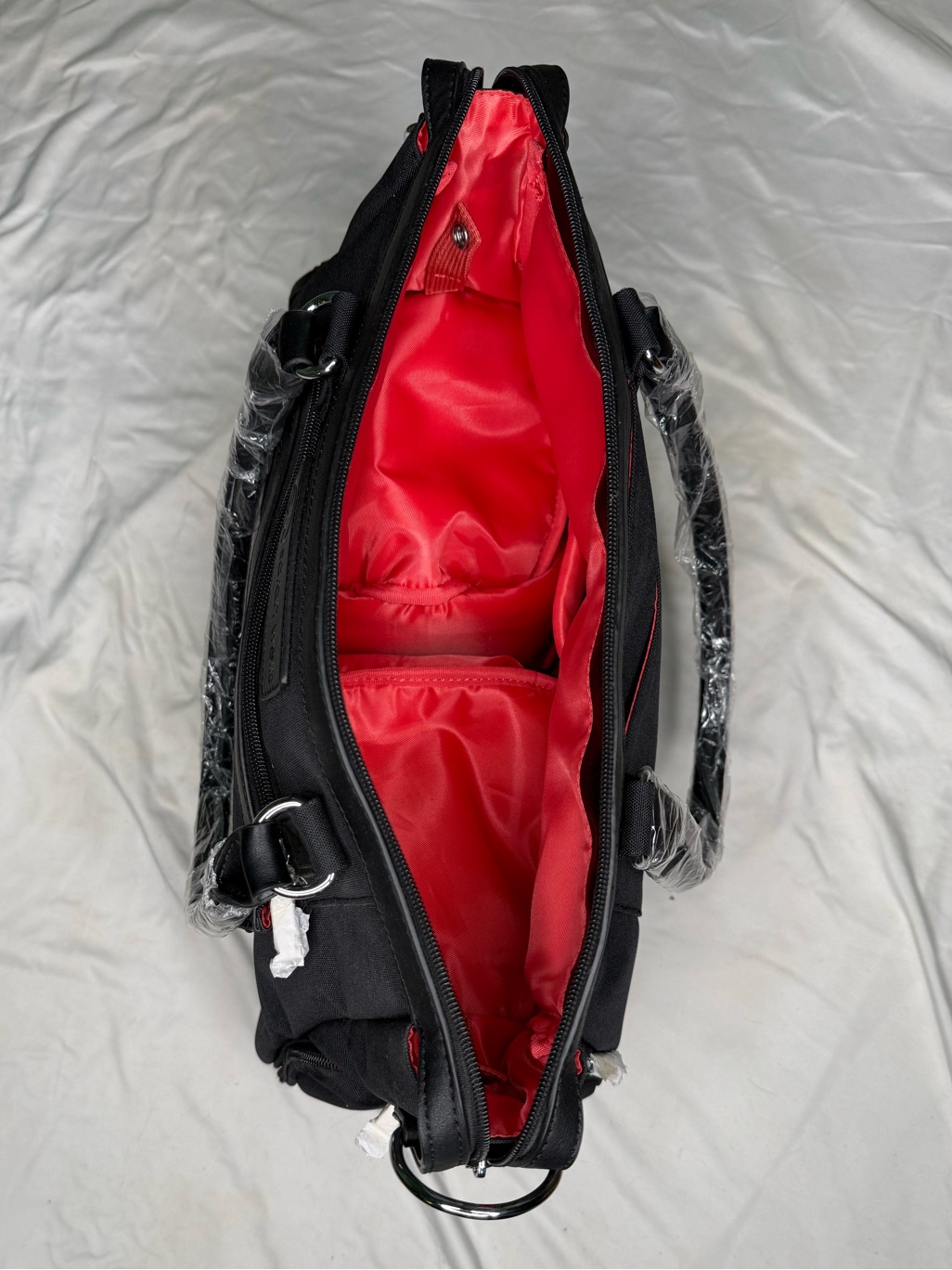 Nwt Sarah Wells Claire Breast Pump Bag - Classic Black Luxury Diaper Tote — image 3 of 8
